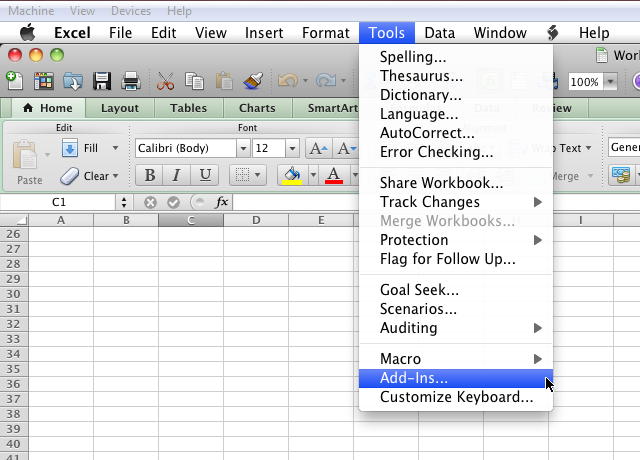 install font for excel on mac